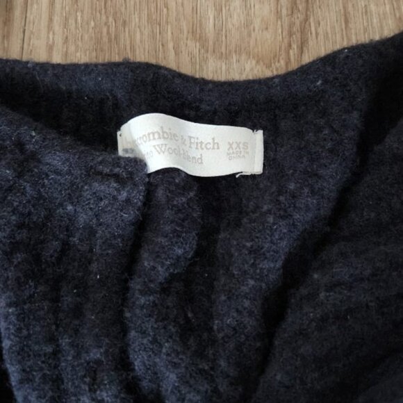 Abercrombie and Fitch dark charcoal merino wool blend sweater maxi dress XXS - Picture 3 of 3